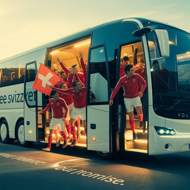 Noleggio Autobus per trasferte sportive. Comodità, sicurezza e convenienza • Autolinee Svizzere Private SA.