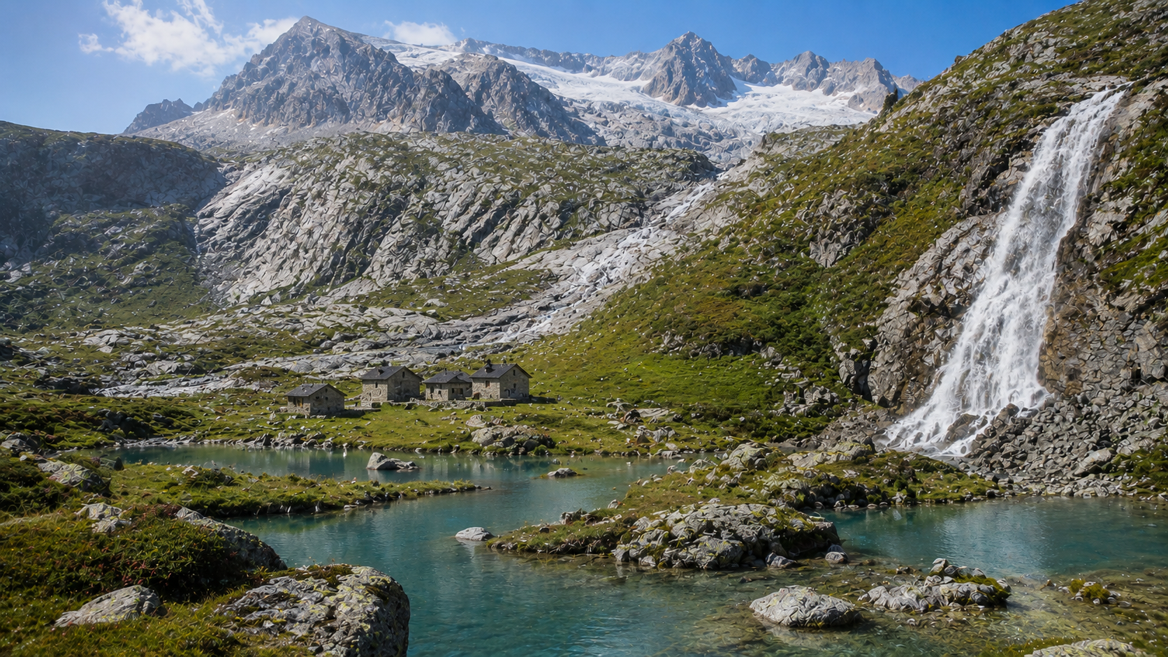 Laghi Alpini, Cascate e ghiacciaio in Val Bavona