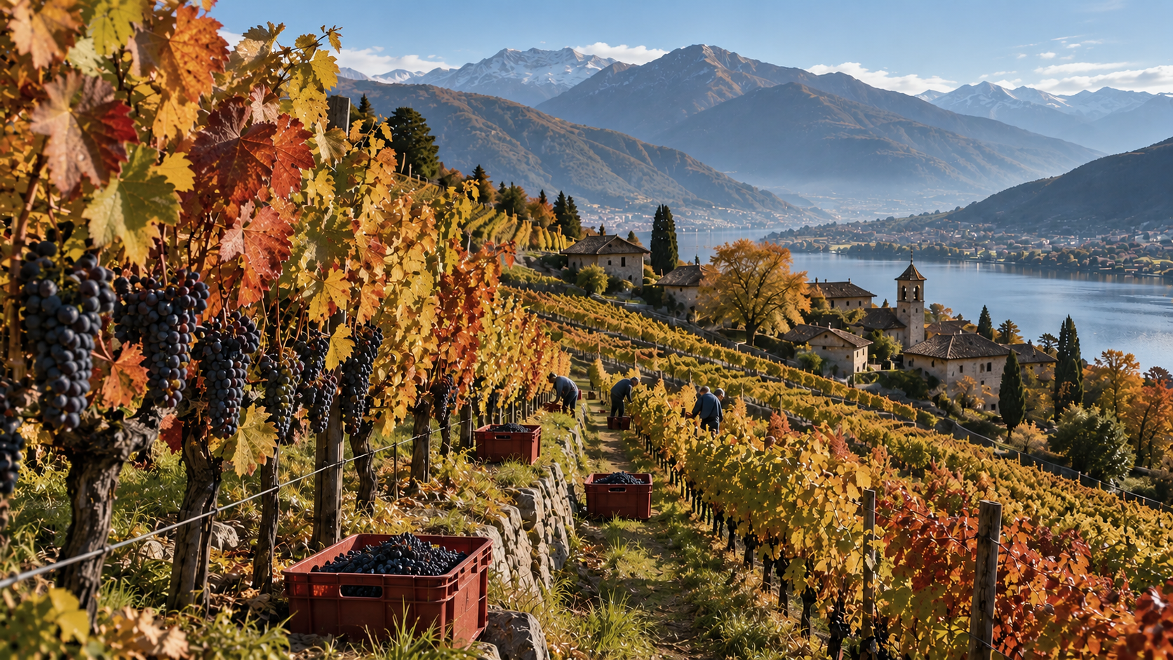 Ottobre non è soltanto una tavolozza di colori: è un cambiamento di ritmo del paesaggio